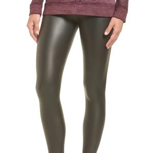 Faux leather leggings